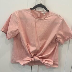 BP Pink Knot Tie Front Top
